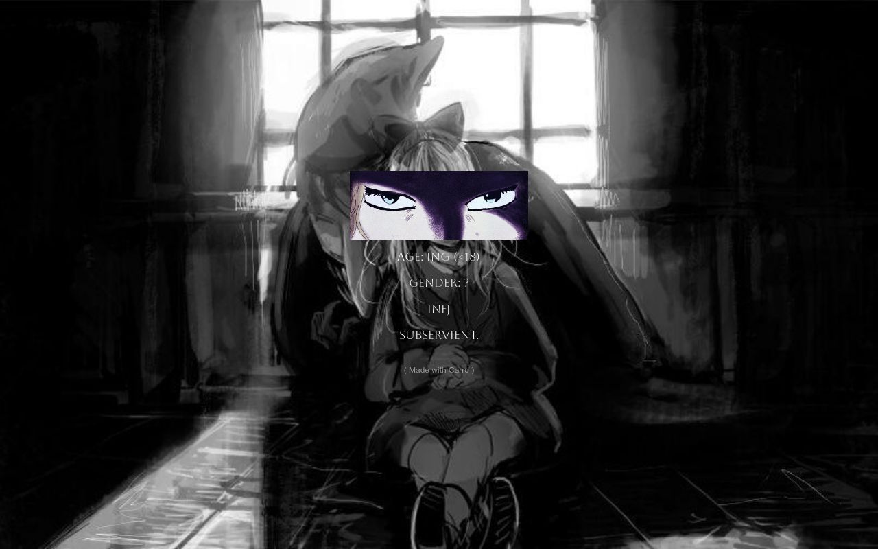 Carrd profile picture for @subservient